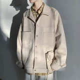 Ретро бархатная трендовая куртка для отдыха, в корейском стиле, осенняя