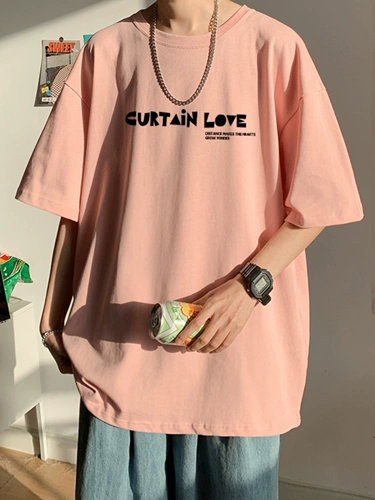 Американская стиль T -For -Fort Gaojie Мужчины нашли три крытых плече хлопковые хлопковые коротки с коротки