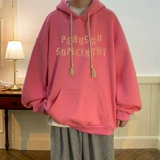 Толстовка с капюшоном, утепленная демисезонная куртка, в американском стиле, оверсайз