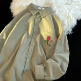 Tide, трендовая рубашка, демисезонная куртка, французский стиль, изысканный стиль, оверсайз, большой размер