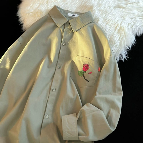 Tide, трендовая рубашка, демисезонная куртка, французский стиль, изысканный стиль, оверсайз, большой размер