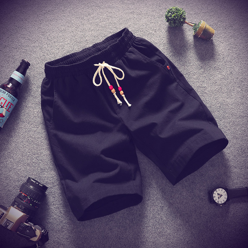 In fat men shorts pure cotton sports trousers tide loose pants pants and thin summer beach pants