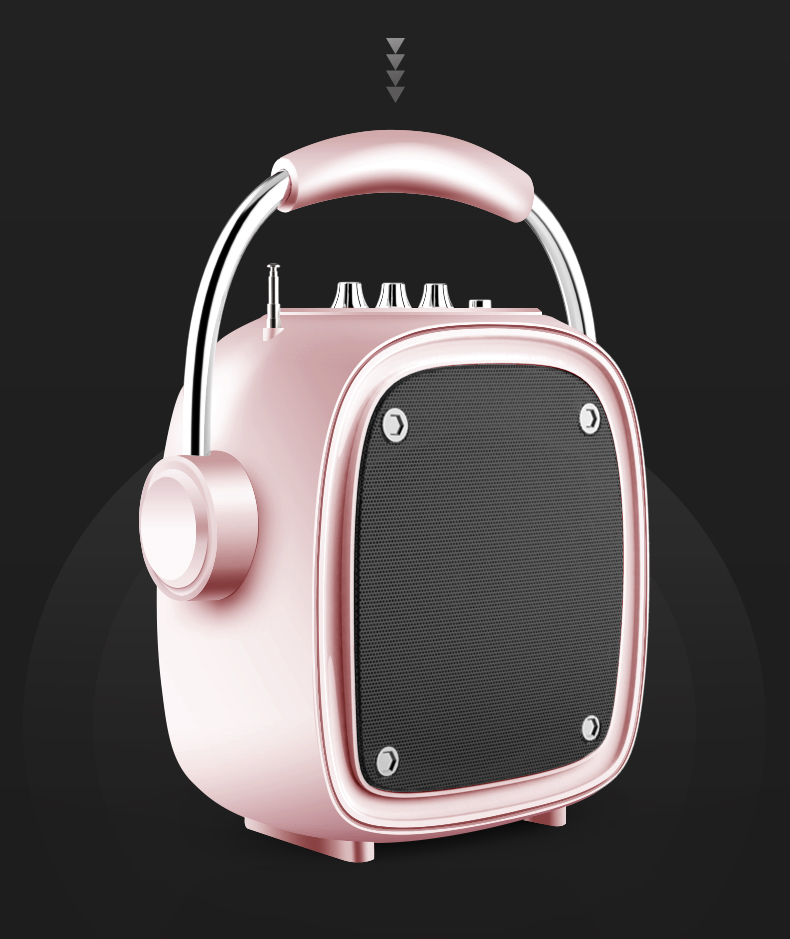 Amoi không dây Loa Bluetooth âm thanh ngoài trời nhảy vuông xe mini siêu trầm loa siêu trầm nhỏ di động quảng cáo loa loa thẻ radio U đĩa điện thoại di động có ảnh hưởng - Trình phát TV thông minh modem wifi viettel