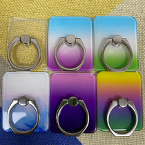 Ins Gradient Rainbow Korean Couple Ring Holder Mobile Phone Universal Apple iphonexsmax Mobile Phone Anti-theft Buckle