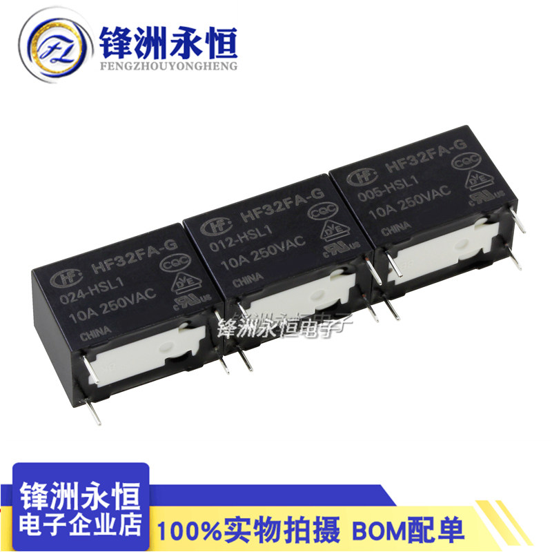 Hongfa Relais HF32FA-G/024-HSL1 - 24VDC SPST-NO 10A/250VAC