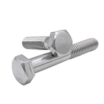 External hexagonal half-thread screws and half-thread bolts M6)M8)M12)M16304 stainless steel hexagonal head