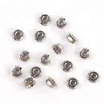 M5M4M6 nickel plated hexagonal K nut anti-loosening K cap multi-tooth nut with external tooth locking nut M8