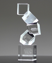 Normantic Creative High-end Crystal Trophy Medals Original Lego Trophy Ladder Company Anniversary Celebration Awards