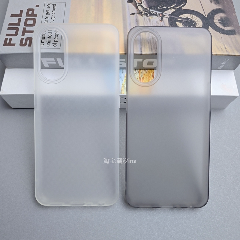 Suitable for OPPOA58 mobile phone case, new a58x protective case oppoa585g all-inclusive anti-fall silicone straight edge PHJ110 frosted transparent soft shell simple oppo5g large hole shell