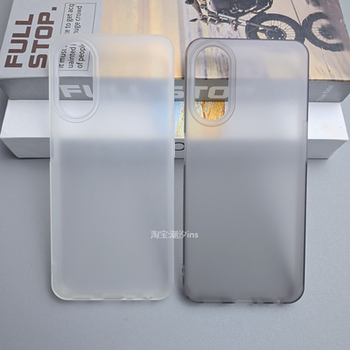 Suitable for oppoa58 mobile phone case, new a58x protective case oppoa585g all-inclusive anti-fall silicone straight edge phj110 frosted transparent soft shell simple oppo5g large hole shell