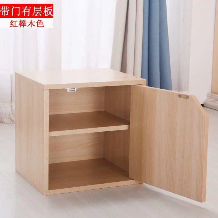 Tủ khóa tủ đơn nhỏ tủ văn phòng mini kinh tế vuông kết hợp miễn phí tủ lưới có cửa - Buồng