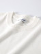 Amudy men's 100% cotton crew neck sweater spring and autumn loose inner layer white cotton bottoming shirt