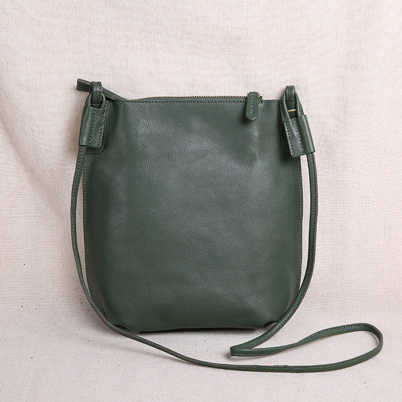 JUUZ LAN2021 new summer tote bag handmade leather women's bag ultra-thin cowhide shoulder shoulder bag