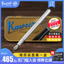 Germany imported kaweco liliput mini series Lilliput pocket pen Flame blue aluminum brass stainless steel metal ink pen Adult gifts for boys and girls European standard