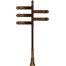  Multi-directional signs Outdoor vertical signs guide signs universal signs road signs multi-directional shunt signs