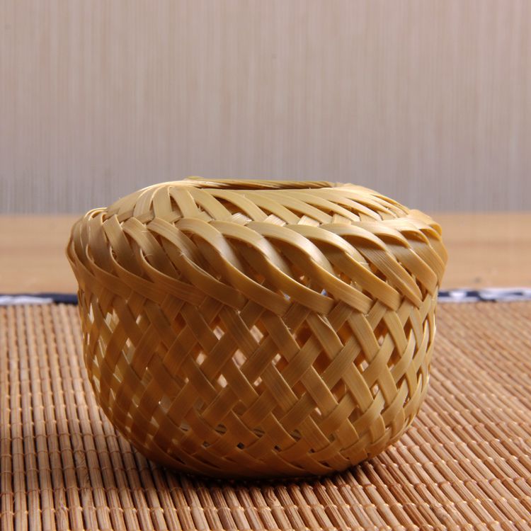 Pure hand - made bamboo vine cover pot - tobacco cup tea accessories for Japanese iron kettle
