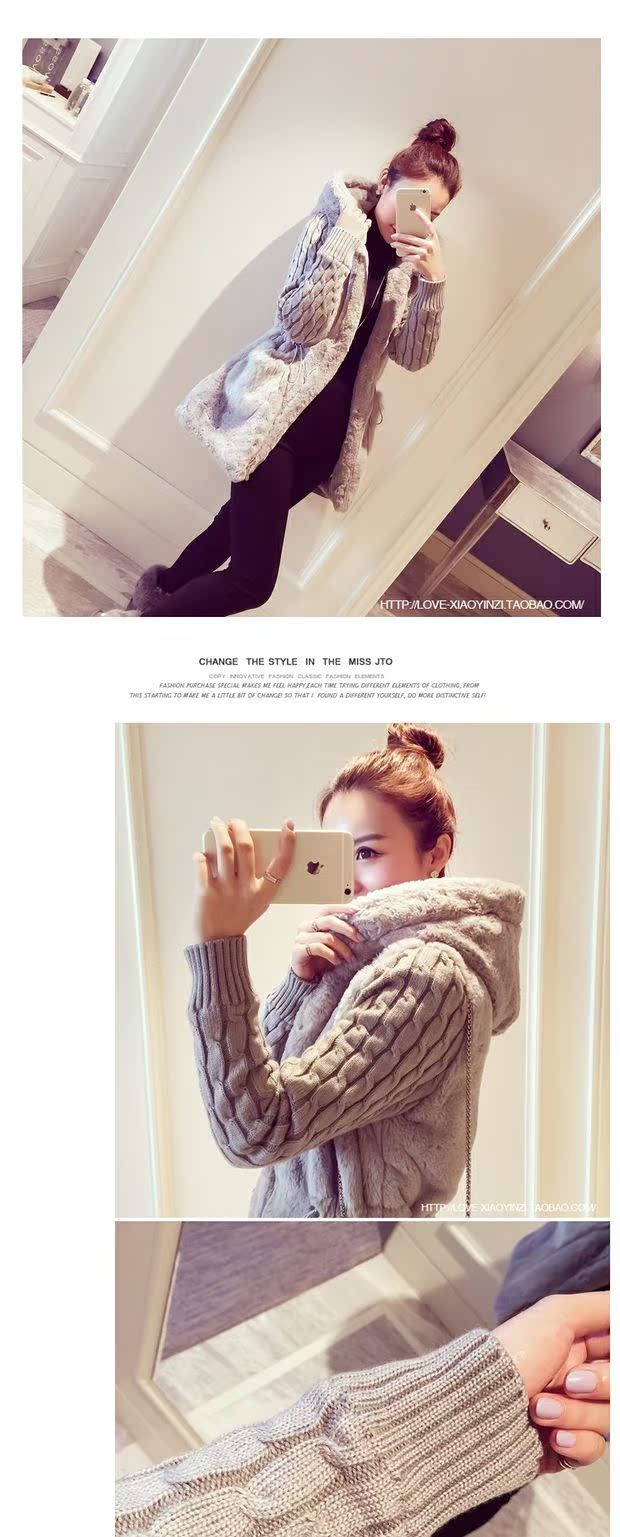 Cộng thêm phân bón XL cho phụ nữ mùa thu và mùa đông áo khoác cotton sang trọng dày 200 kg chất béo áo len dài áo jacket nữ