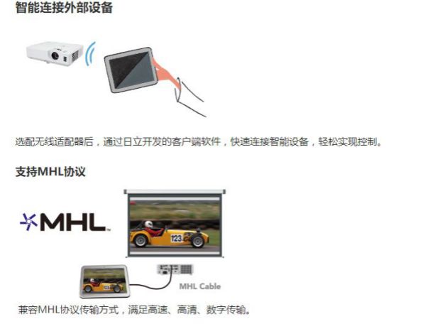 Máy chiếu phim thương mại Hitachi HCP-N3210X 3LCD Hỗ trợ bảo vệ mắt hơn 16: 9 - Máy chiếu máy chiếu mini xiaomi