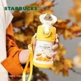Starbucks, детский высококачественный портативный комплект из нержавеющей стали