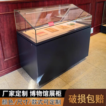 Museum display cabinet glass antique jade calligraphy and painting exhibition hall exhibition cabinet cultural relics memorial hall hydraulic display counter