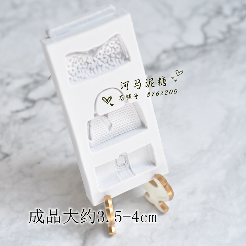 Fondant gót Mỹ phẩm Nước hoa Son môi Comb Mirror Goddess Theme Chocolate Silicone Khuôn - Tự làm khuôn nướng khuôn bánh trung thu rau câu