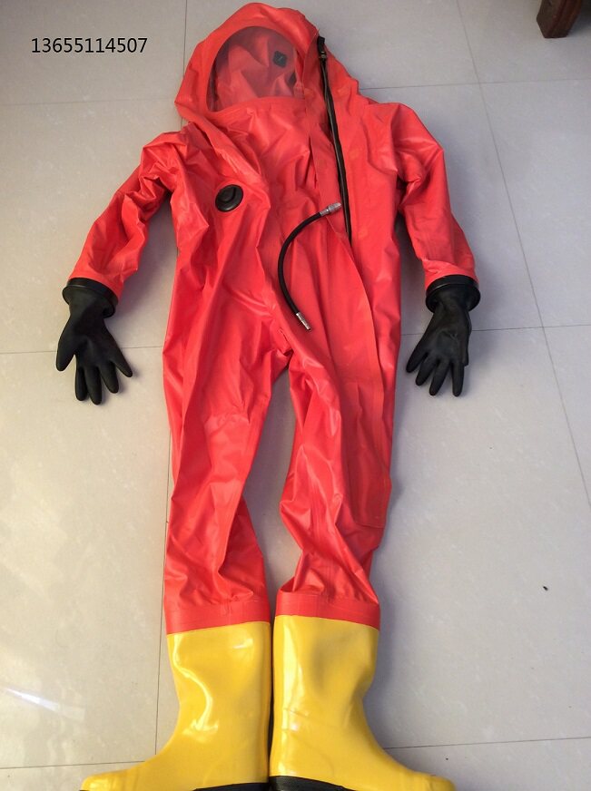 Одежда стойкая к химическому воздействию 防化服，重型全封闭全密封连体耐酸碱液氨氨气化工厂剧毒防护服