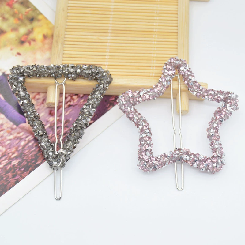 Trang sức kẹp tóc Liu Haishu nữ trưởng thành clip mũ nón Hàn Quốc Sen nhỏ tóc thẻ clip hoang dã rhinestone bangs clip set kẹp tóc cho bé gái