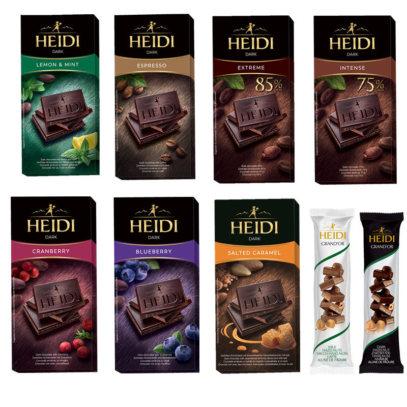 Romania imports 85% of Heidi Herty chocolate 75% of the snack with special dark chocolate