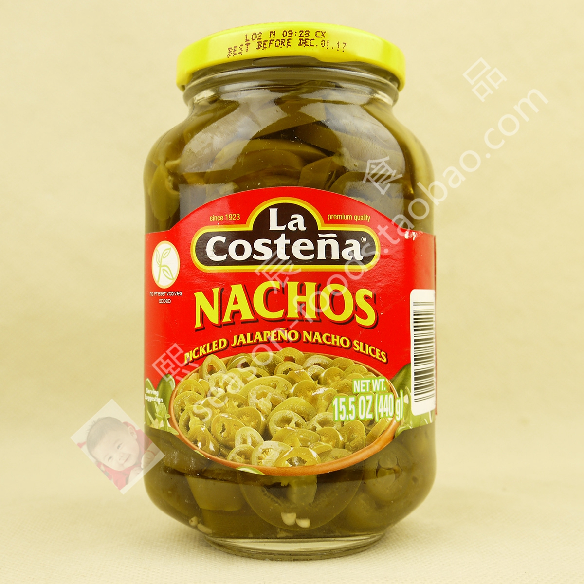 La Costena Sliced Jalapenos Lekou Thai round chili slices 440g Mexican peppers