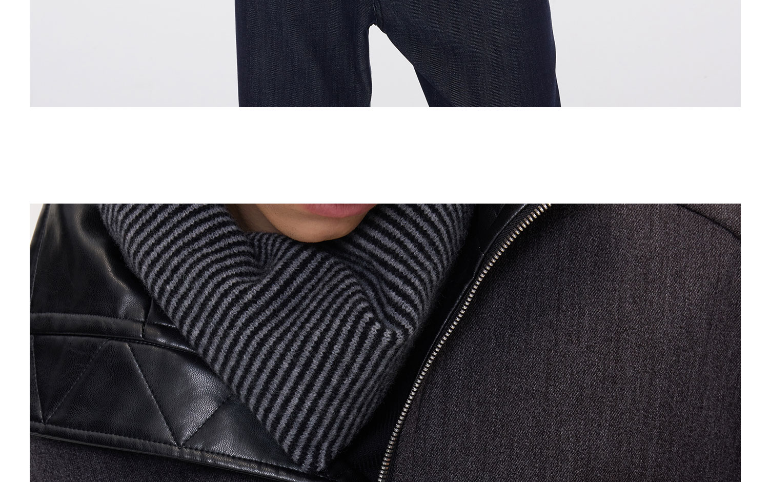 TERRAINCOGNITA Black Embossed Logo Zip Gloves