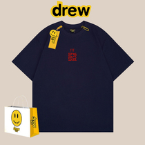 drew smiley facelift financial short sleeve T-shirt male loose women ins Chauffins summer casual 100 hitch sports lovers half sleeve tide