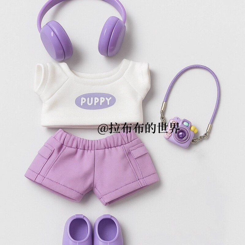 Only Doll Clothes】17Cm Labubu Front High-Energy 3.0 Series Vinyl Doll Replacement Outfit Labubu Doll Clothes Set Only Doll Clothes】17Cm Labubu Front High-Energy 3.0 Series Vinyl Doll Replacement Outfit Labubu Doll Clothes Set
