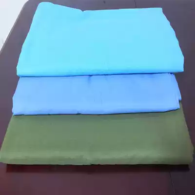 Bed single person army green lake blue sky blue student dormitory thickened military training pure white bed single quilt cover three-piece set