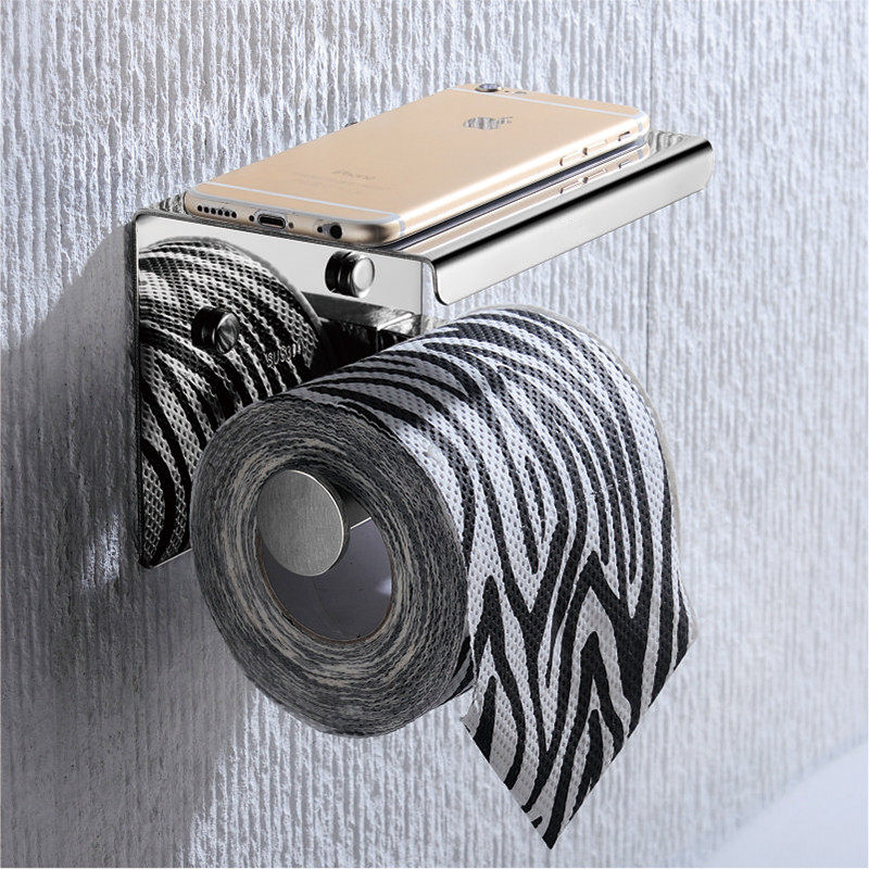 Japan 304 Stainless Steel Paper Towel Rack Bathroom paper towel box Single Double Drum Sanitary Towel Rack Hotel site Drum Sanitary Paper Machine