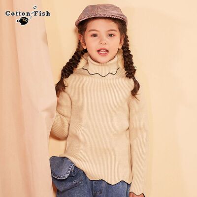 
                        2019新款高领洋气打底儿童针织衫