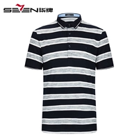 Áo sơ mi nam hiệu POLO hè 2018 mới dành cho nam trung niên giản dị áo sơ mi tay dài bằng lụa cotton áo polo nam đẹp