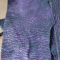 Shark leather rose red DIY watch strap mobile phone case wallet short clip key bag card holder inlaid with special leather