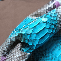 Color Sketch Original Tattoo Python Leather stock DIY hands Purse Handshell Strap Short Length Clip Collar Shoes Clothing Bag