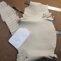 Off-white crocodile whole belly material bamboo pattern long clip bag wallet mobile phone case shoe strap material leather material