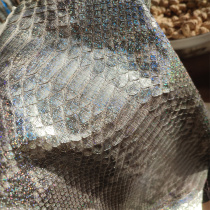 Original laser glitter color python leather bag notebook wallet mobile phone case watch strap necklace long clips shoes and clothes