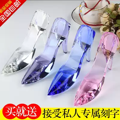 Cinderella crystal high heels ornaments creative romantic gifts Valentine's Day girlfriend birthday gift Christmas