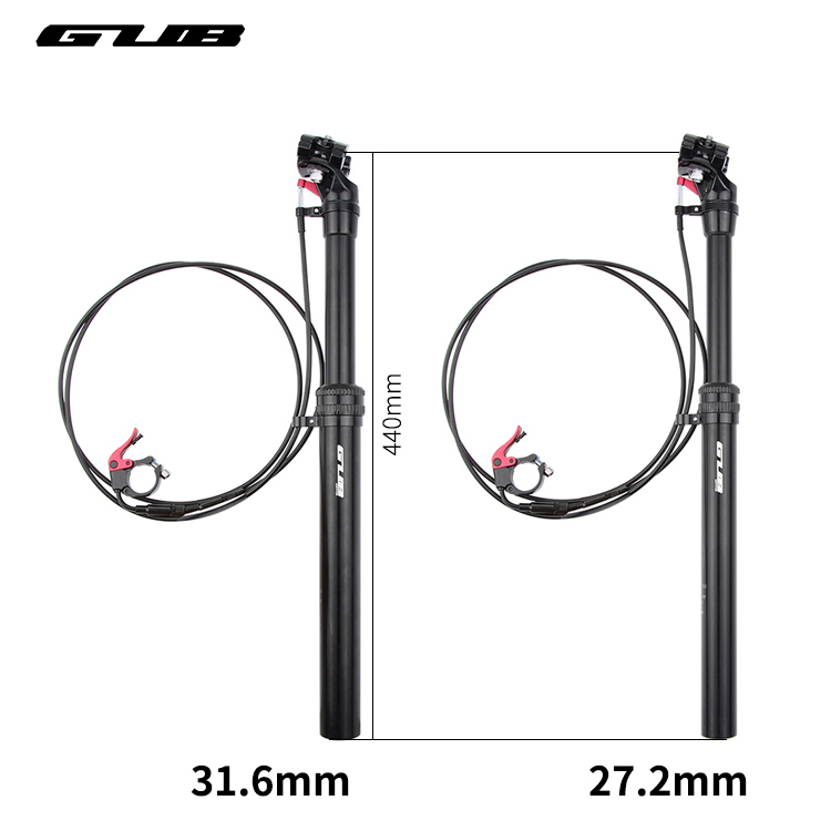 GUB Black Pipe Flex Oil Pressure Mountaineering Bike Lift Telescopic Seat Tube Sitting Pipe Seat Pole 27 2 31 6