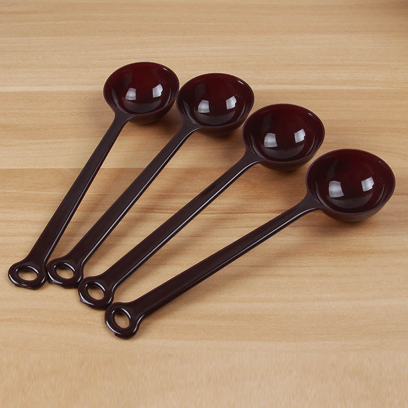 Gift not to take long handle spoon Spoon Fruit Powder Spoon Plastic Coffee Bean Quantity Spoon Milk Tea Shop Quantity Powder Spoon Milk Fine Spoon 10 gr spoons