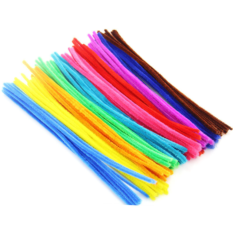 200 twisted bars wool root strip nursery school children suede iron wire colour brush strip diy handmade material