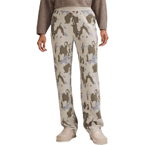 LAB Slouch Womens Wool Blend Knit Pants Breathable丨lululemon丨LW5FNWS