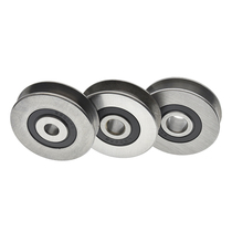 Non-marked grooved pulley bearing silent shaft bearing steel walkway pulley grooved pulley U-wheel precision mechanical pulley (ZCA)