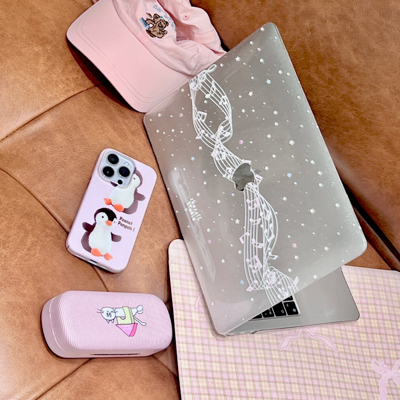 Shesell's "Musical Note Starry Sky Pattern Protective Case for MacBook Air 13inch Pro New Model M5 Anti-Scratch Hard Shell Ultra-Thin Music Series Shesell's "Musical Note Starry Sky Pattern Protective Case for MacBook Air 13inch Pro New Model M5 Anti-Scratch Hard Shell Ultra-Thin Music Series