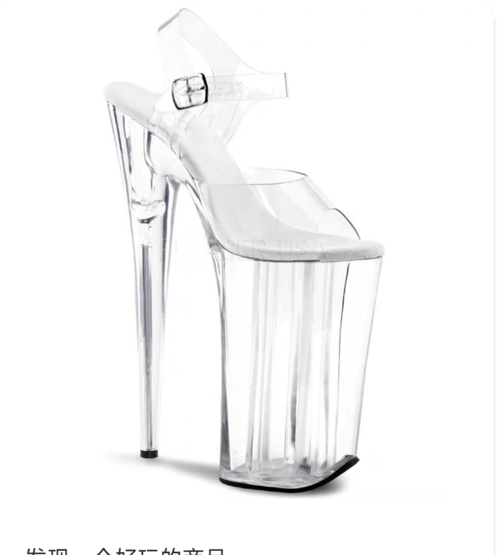 Super High-Heeled Sexy Sandals, Catwalk Waterproof Platform, Transparent Crystal Women's Versatile Sandals That Instantly Transform into Long Legs, Pole Dancing Sandals Super High-Heeled Sexy Sandals, Catwalk Waterproof Platform, Transparent Crystal Women's Versatile Sandals That Instantly Transform into Long Legs, Pole Dancing Sandals