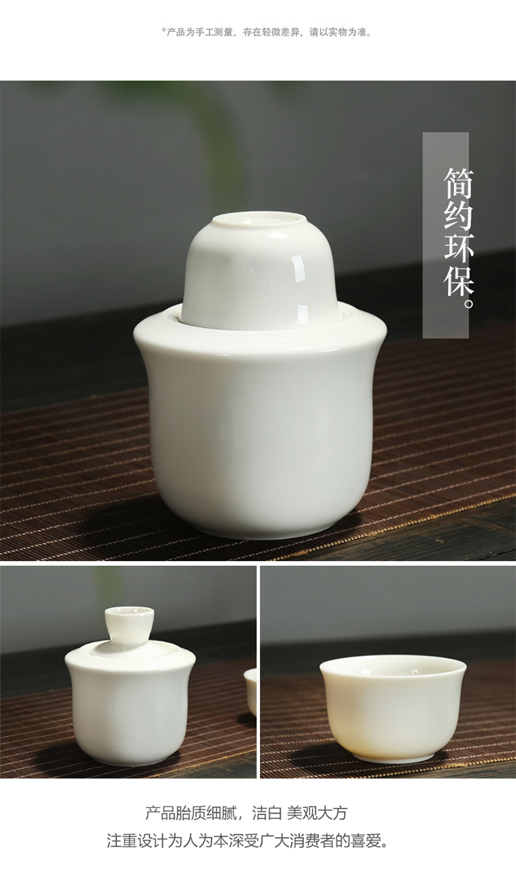 Gốm sứ Đức trắng sứ ấm hai hoặc hai nồi lẩu Nhật Bản gia đình nóng ấm rượu vang tách ly rượu bộ ly rượu vang