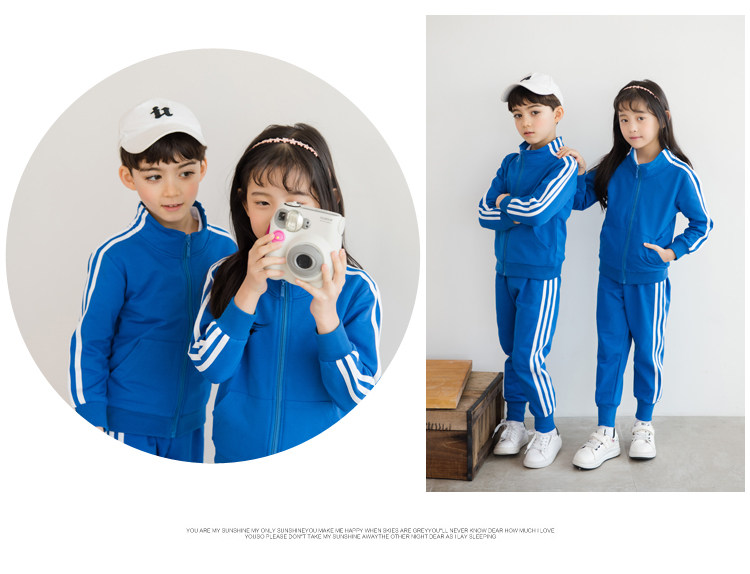 товар из китая 幼儿园园服春秋冬套装小学生校服单裤子上衣运动装教师服儿童班服 Sportsdeer